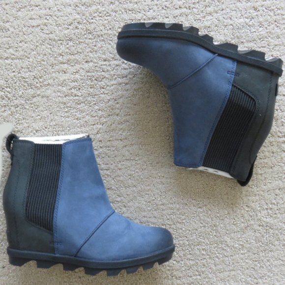 New Sorel Joan of Arctic Wedge Chelsea Bootie 7 38 7.5 38.5 - Picture 1 of 5